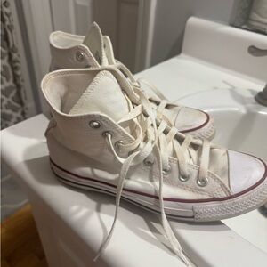 Classic White High-Top Sneakers